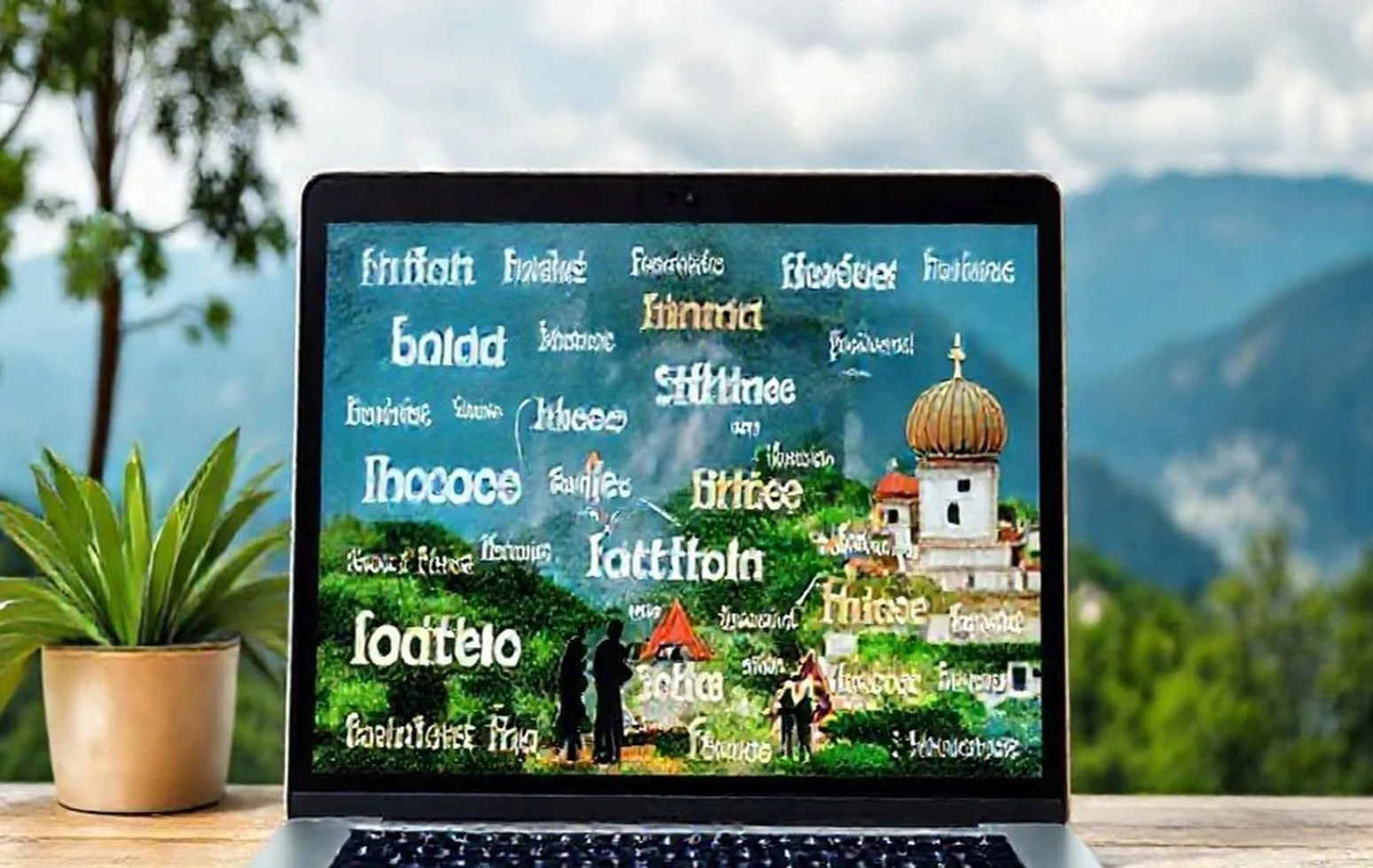 Business laptop training session