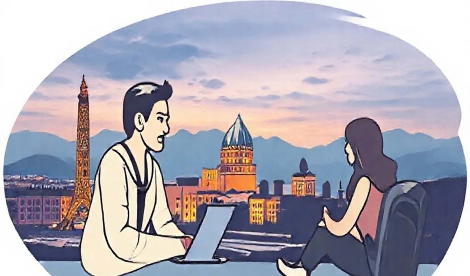 Online business conversation session